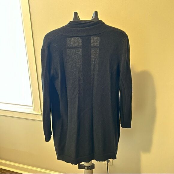 Barrow & Grove Black Thin Women’s Cardigan w/ Pockets Size Large - Picture 2 of 6